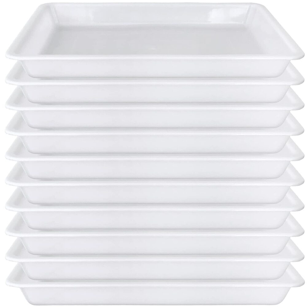 6279 10 Pack Plastic Art Trays,Activity Crafts Tray,Organizer Tray,Serving